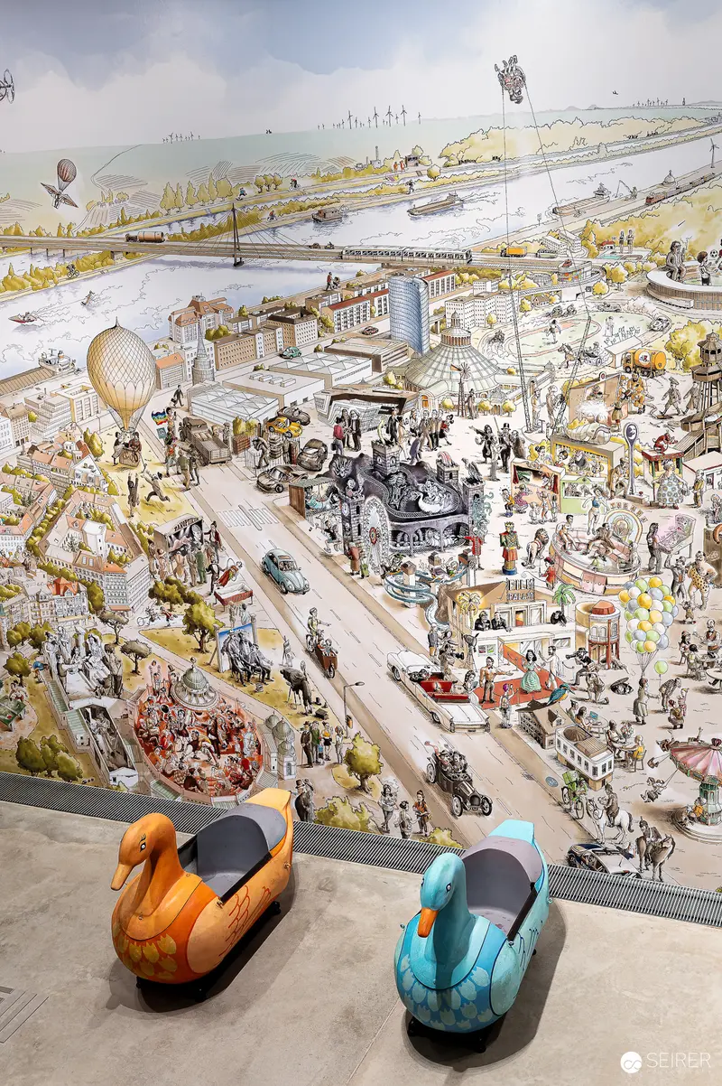 Olaf Osten's Panoramic Wimmelbilder at New Prater Museum's Opening