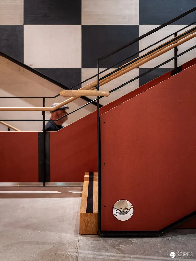 Pratermuseum Staircase: Architectural Design by Michael Wallraff in Vienna