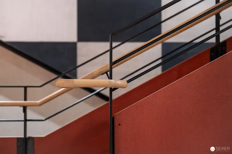 Architectural Detail of Staircase in New Prater Museum by Michael Wallraff