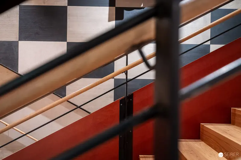 Interior Staircase Detail of New Prater Museum in Vienna, Austria