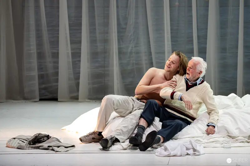Intimate Moment from Chekhov's "The Seagull" Stage Production