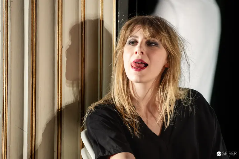 Sandra Cervik as Irina Arkadina in Chekhov's "The Seagull" Theatrical Production