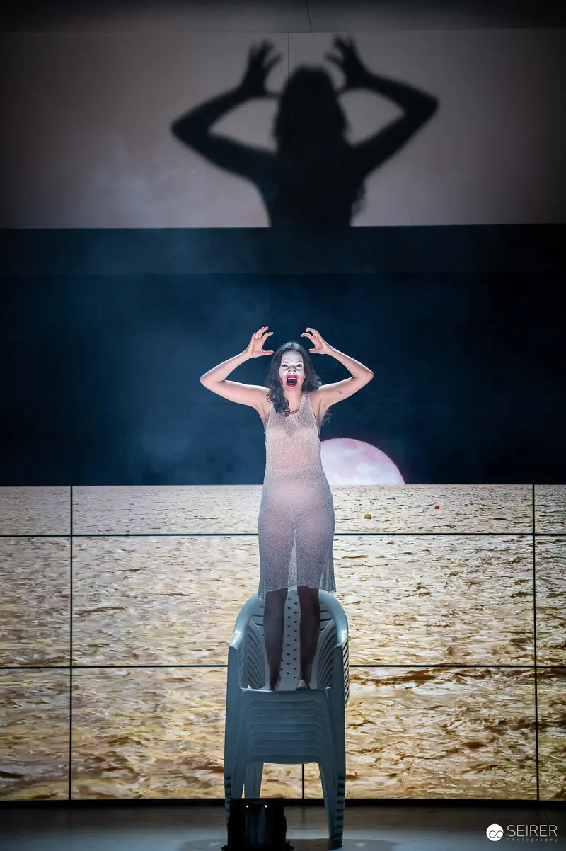 Paula Nocker as Nina in Torsten Fischer's Staging of Chekhov's "The Seagull"