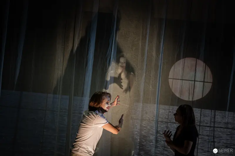Nils Arztmann and Paula Nocker in Intense Theatrical Scene from "The Seagull"