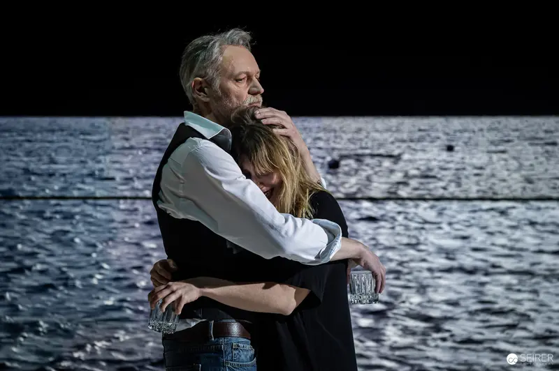 Intimate Moment from Chekhov's "The Seagull" Stage Rehearsal