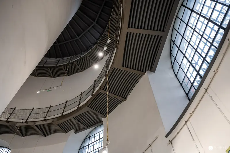 Architectural Interior of Water Tower Favoriten Exhibition Space