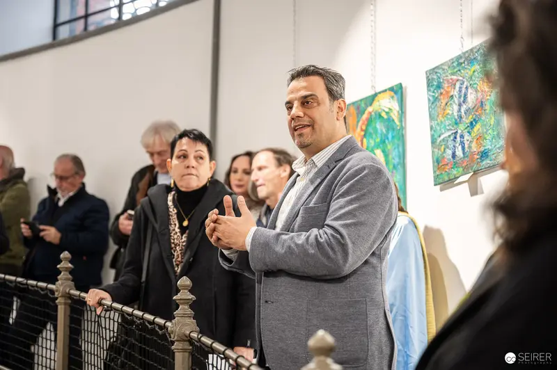 "Vernissage of 'Lebensquelle Wasser' Exhibition at Wasserturm Favoriten, Vienna"