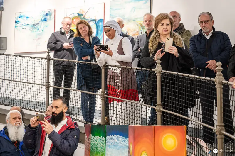 Vernissage "Lebensquelle Wasser" Exhibition at Wasserturm Favoriten, April 2024
