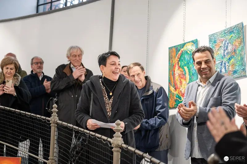 Vernissage of "Lebensquelle Wasser" Exhibition at Wasserturm Favoriten, April 2024