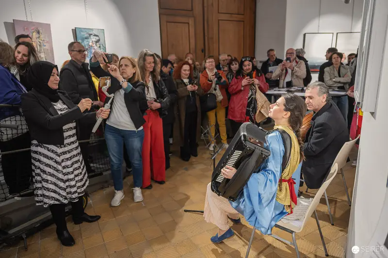Performance at "Water Source of Life" Exhibition Vernissage in Favoriten Water Tower