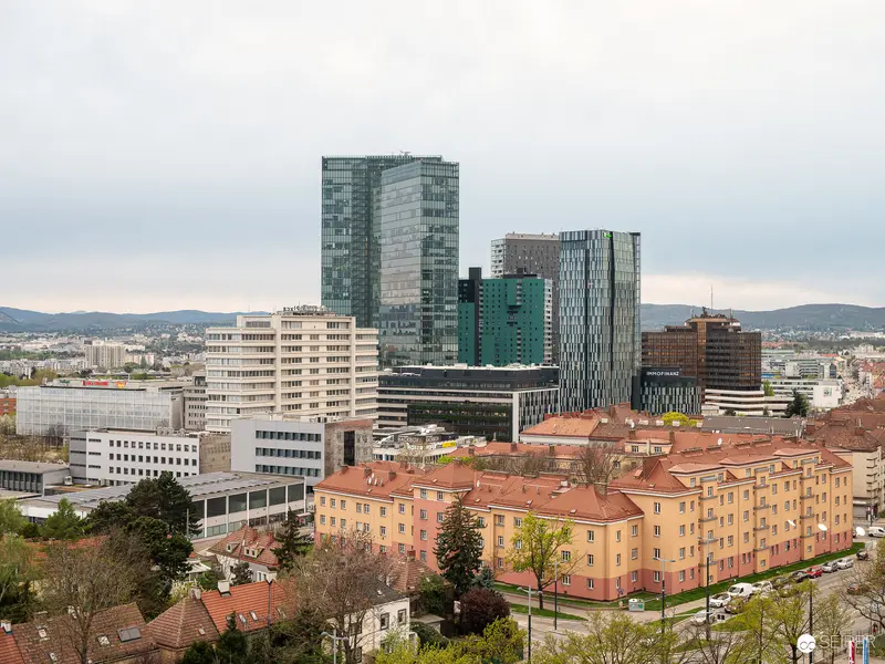 Bratislava Urban Landscape with Modern and Historic Architecture