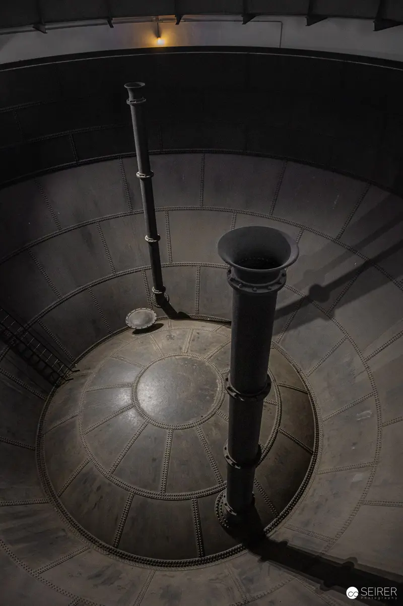 Water Tower Interior Exhibit Showcasing Architectural Water Infrastructure Detail