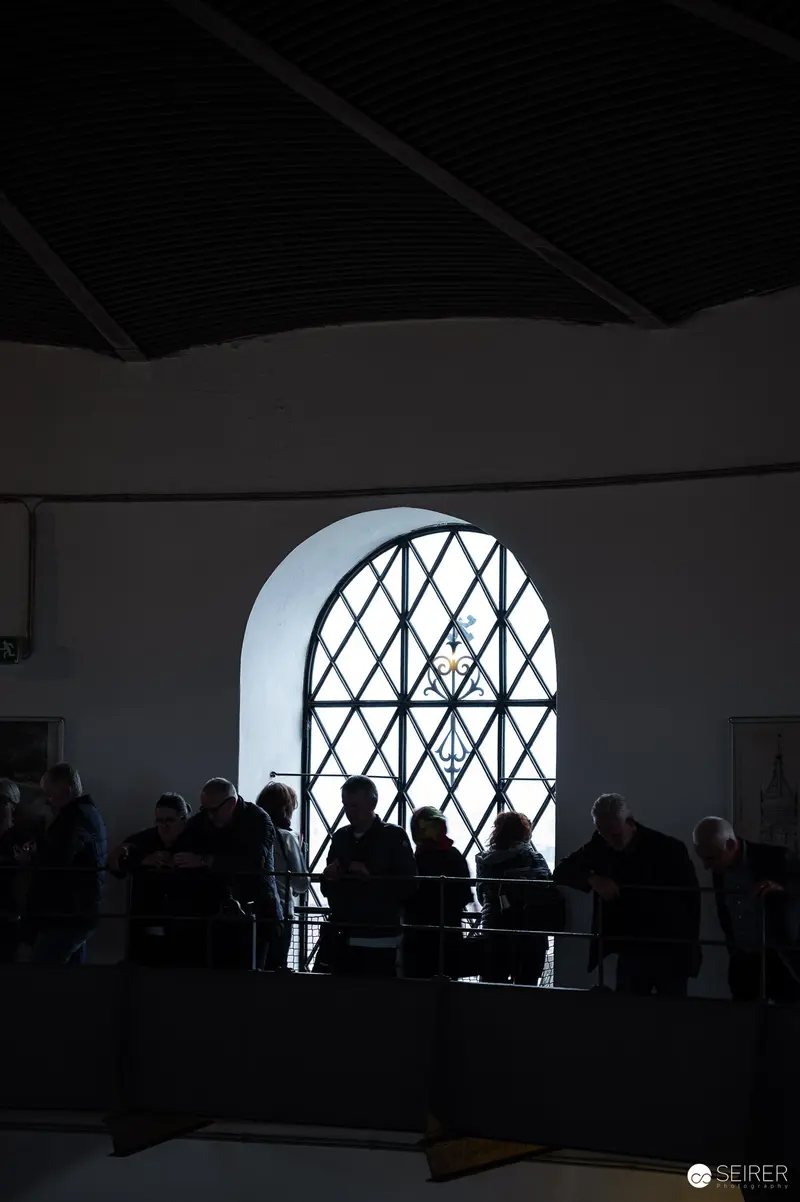 Silhouettes Gathered at Water Exhibition Vernissage in Wasserturm Favoriten