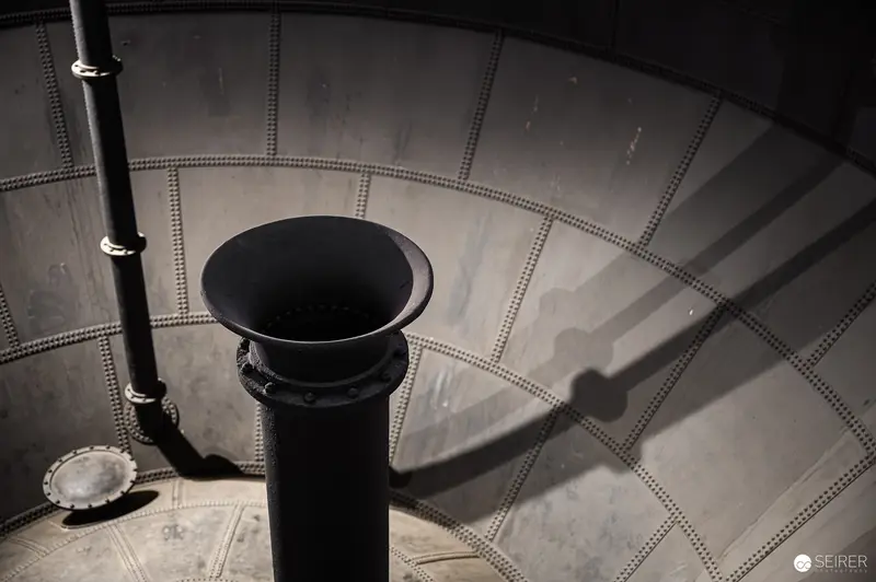 Inside Water Tower Favoriten: Intricate Industrial Interior Detail