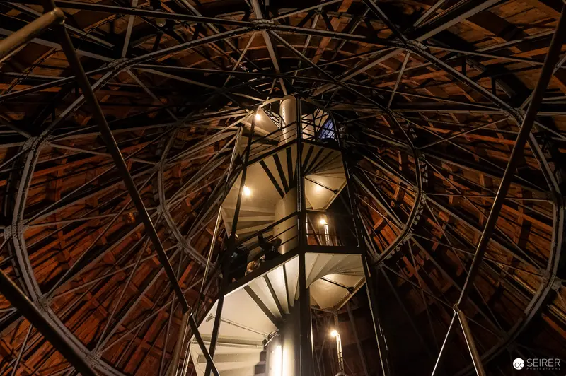 Spiral Staircase Inside Water Tower Favoriten During Exhibition Vernissage