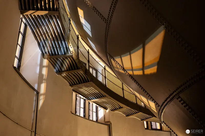 Architectural Interior of Water Tower Favoriten Exhibition Space