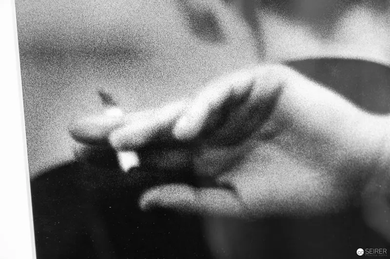 Abstract Black and White Close-Up of a Hand at René Groebli Exhibition