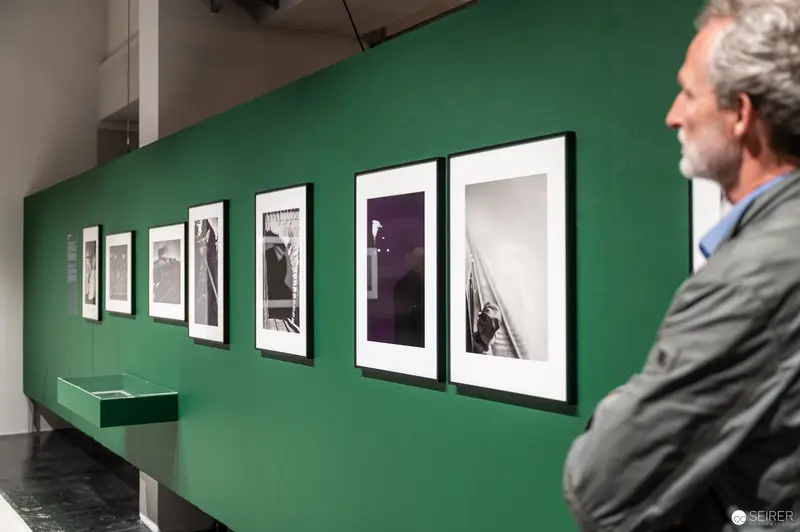 René Groebli Exhibition Visitors Viewing Black-and-White Photographs at Westlicht Gallery