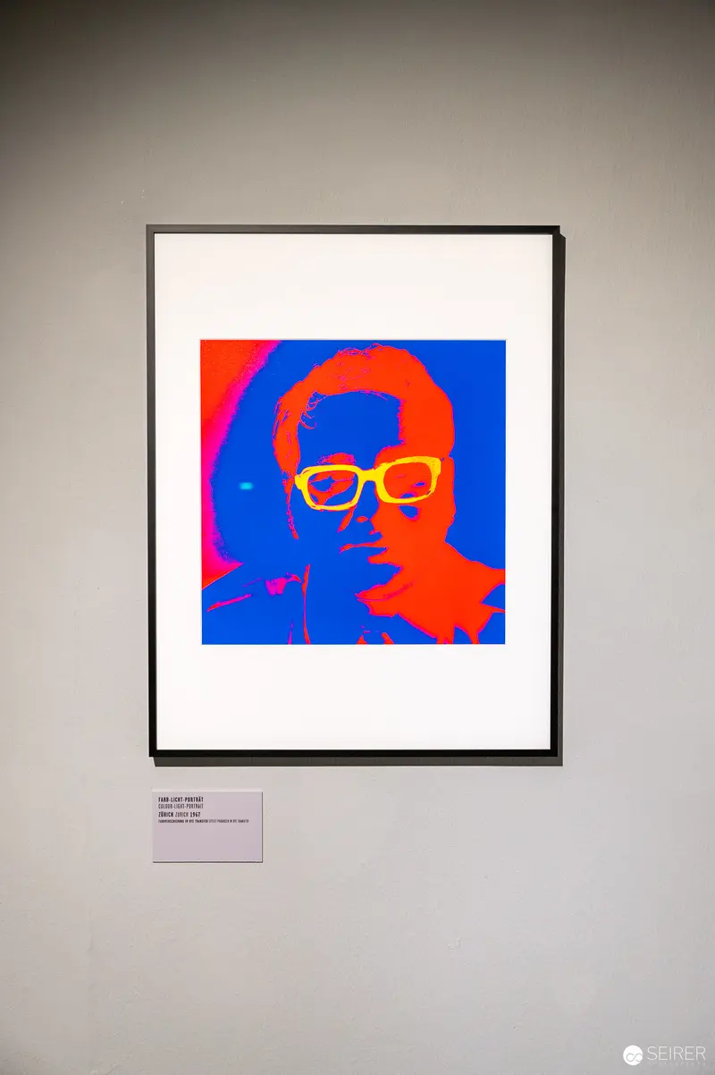 René Groebli Pop Art-Style Portrait at Westlicht Exhibition, April 2024
