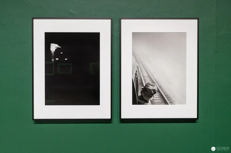 René Groebli Exhibition at Westlicht: Two Monochrome Framed Photographs