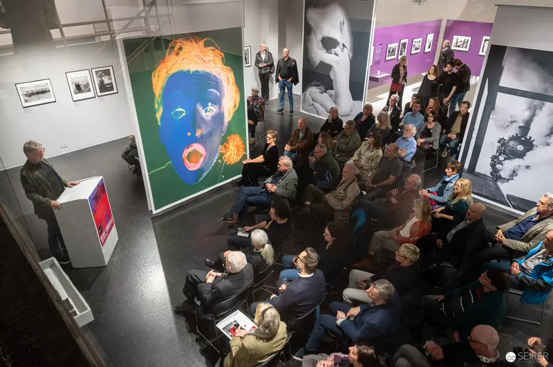 René Groebli Exhibition Opening at Westlicht Gallery, Vibrant Pop Art Portrait in View