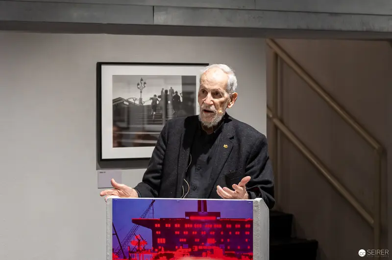 René Groebli Speaking at Westlicht Gallery Exhibition Opening, April 2024