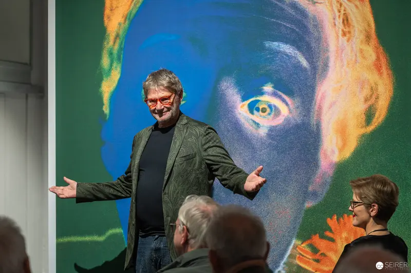 René Groebli Exhibition Opening at Westlicht Gallery, Revealing Large-Scale Portrait