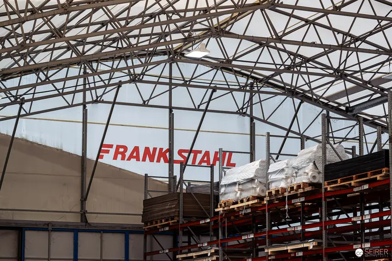 Frank Stahl Industrial Storage Facility with Steel Truss Roof Structure