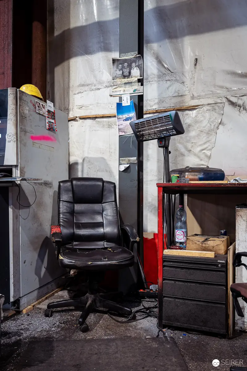 Industrial Workspace Interior at Frankstahl Manufacturing Facility in Guntramsdorf