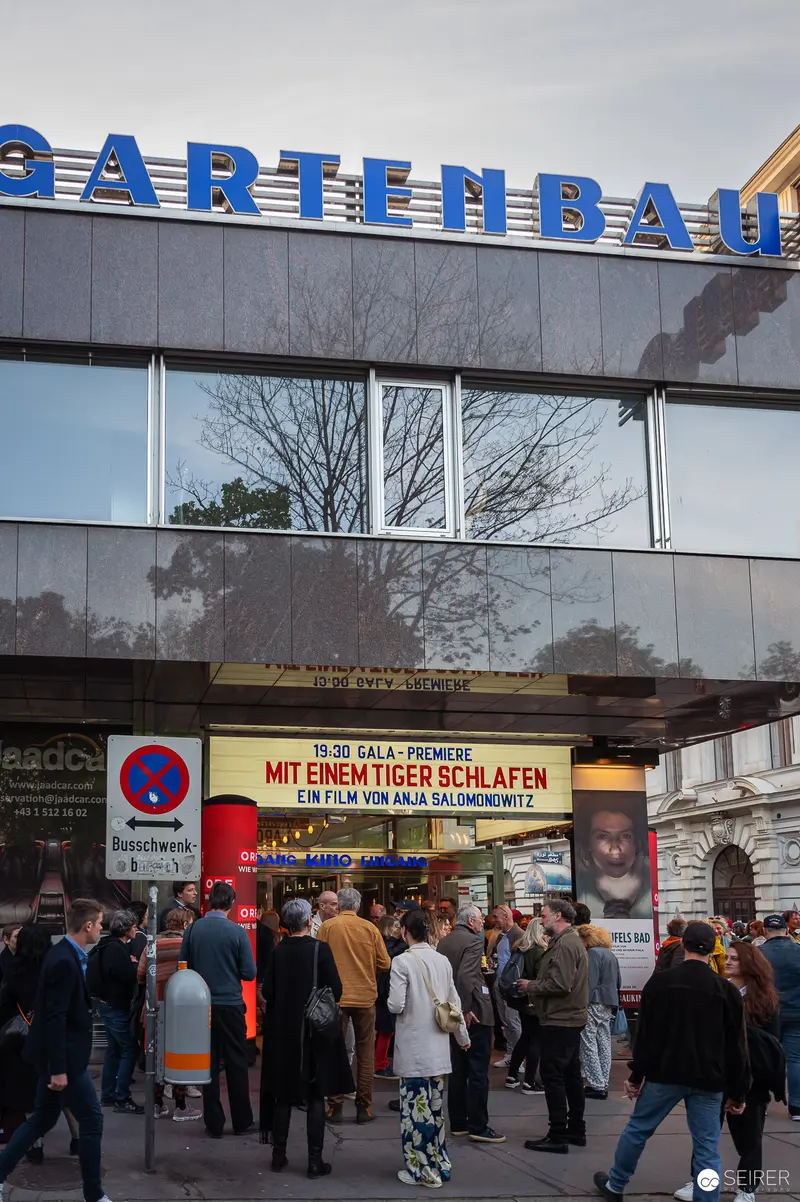 Premiere of 'Mit einem Tiger schlafen' Film at Vienna's Gartenbaukino