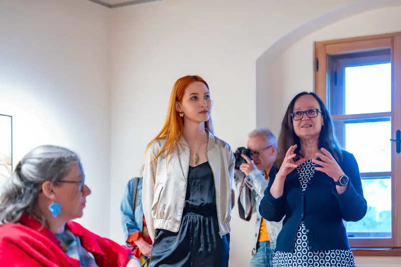 Gallery Discussion at Hide & Seek Exhibition Opening in Traismauer