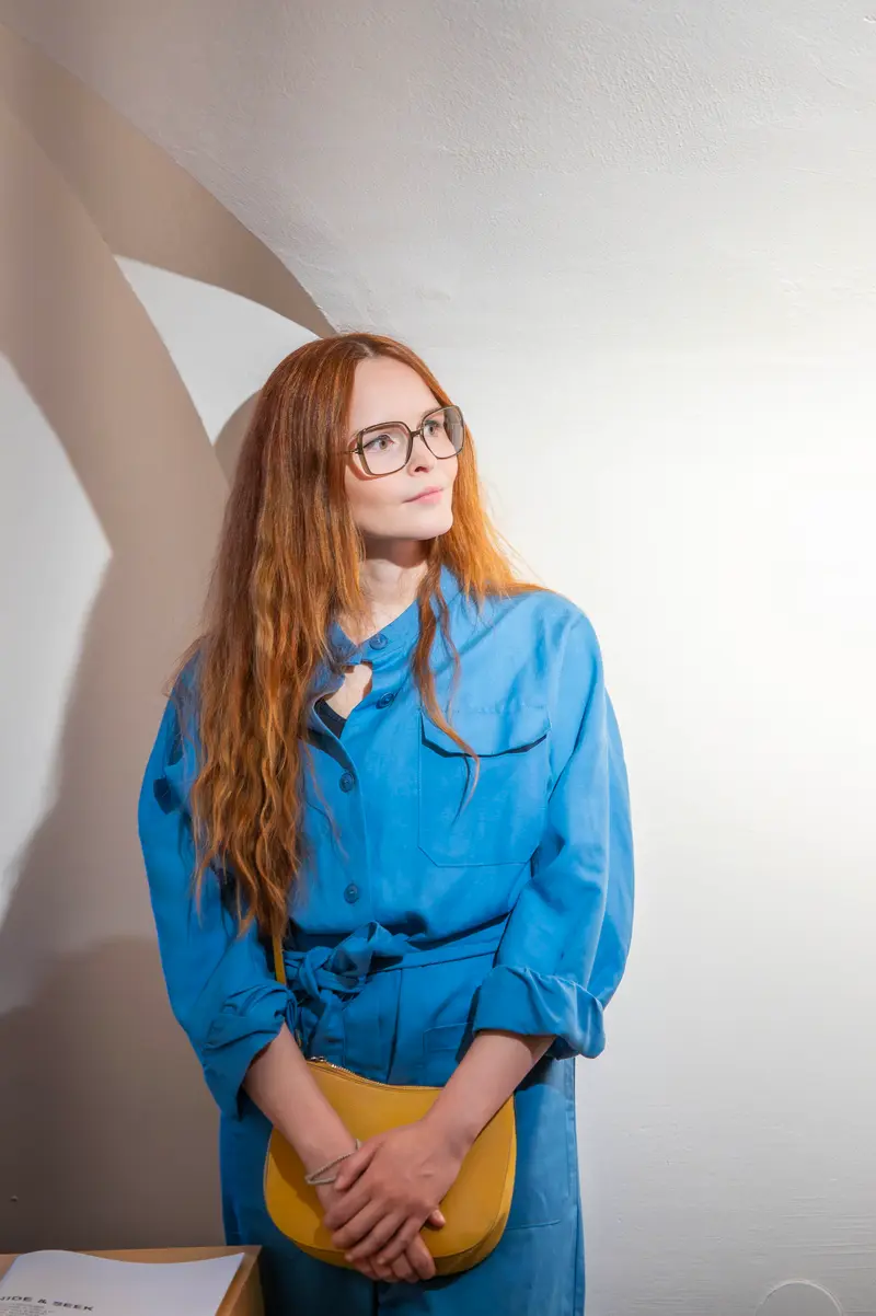 Julia Rohner at "Hide & Seek" Vernissage, Fine-Art Galerie Traismauer