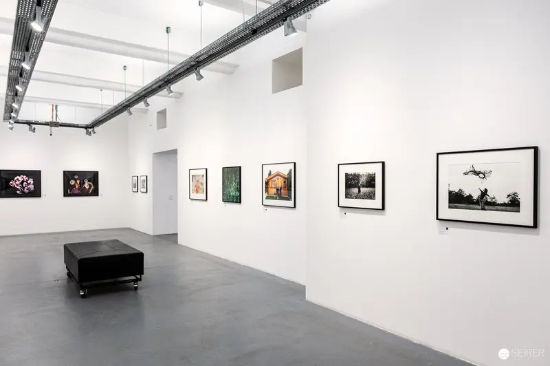 Elliott Erwitt Photography Exhibition Interior at Ostlicht Gallery, Vienna