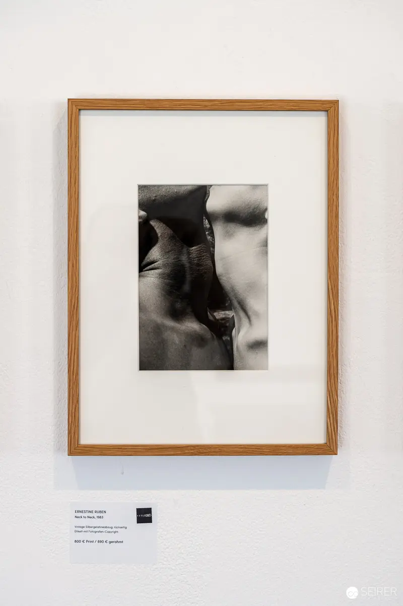 Black and White Framed Photographic Portrait at "IN LOVE WITH" Exhibition