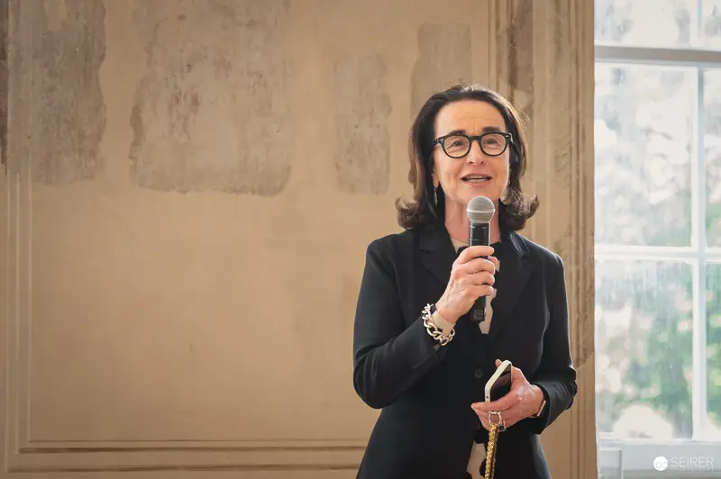 Monika Czernin Presents Book "Wien" at Josephinum, April 2024