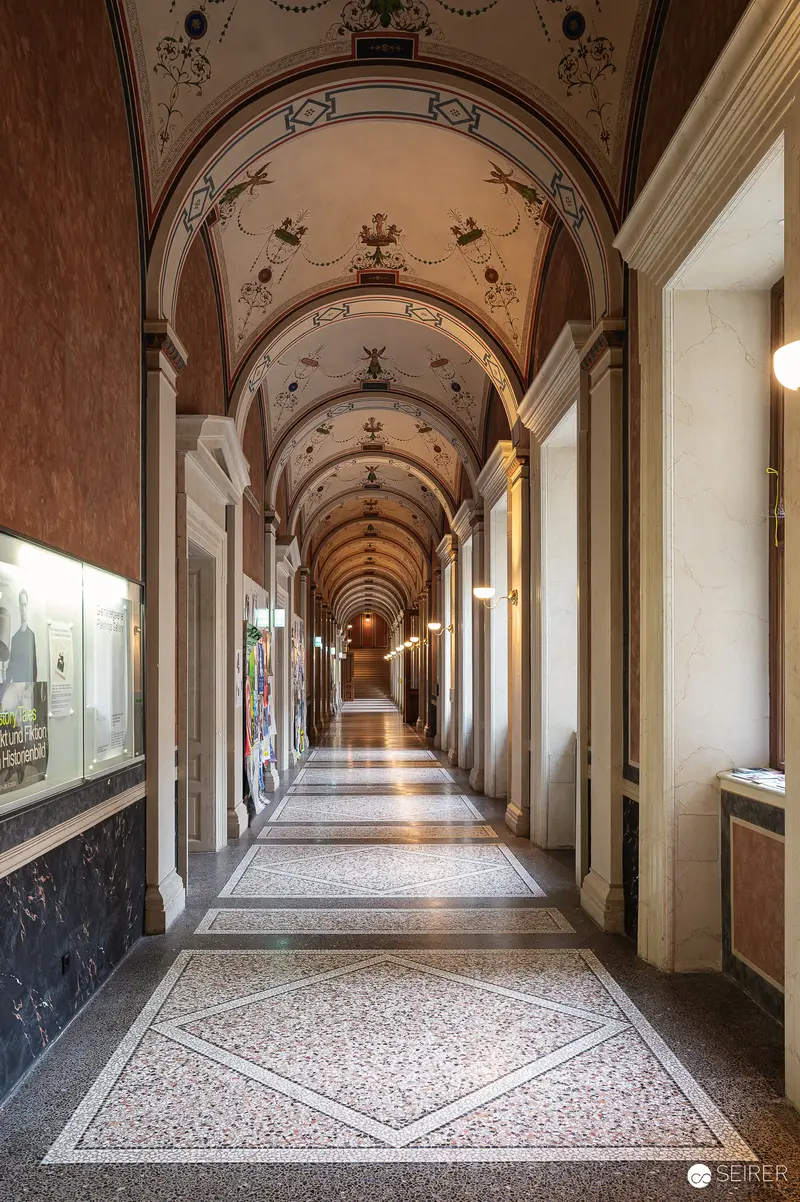 Ornate Arched Hallway at Akademie der Bildenden Künste Exhibition, Vienna 2024