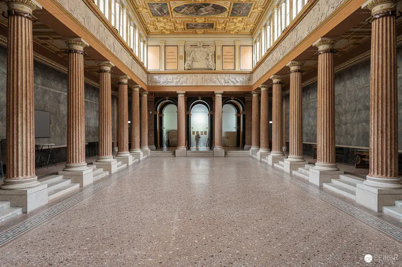 Historic Neoclassical Interior at Akademie der bildenden Künste Exhibition