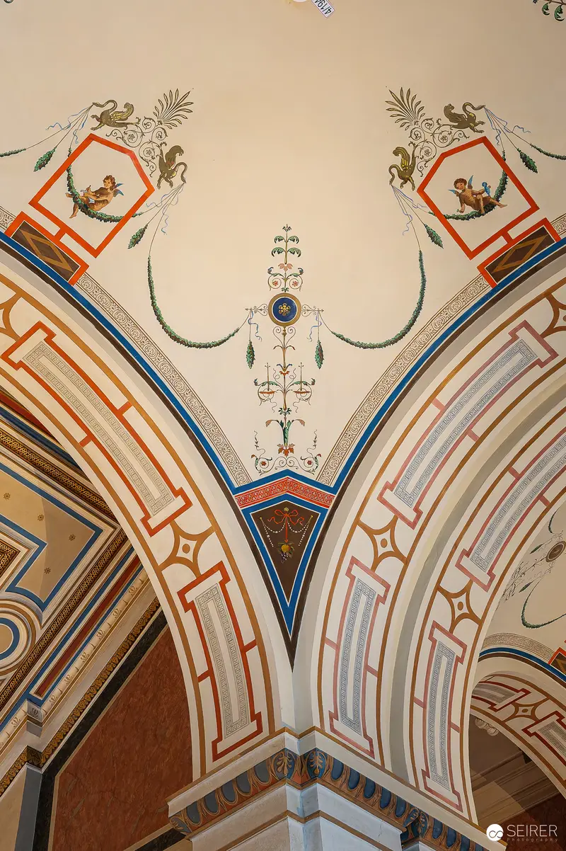 Ornate Ceiling Details at Akademie der bildenden Künste Exhibition