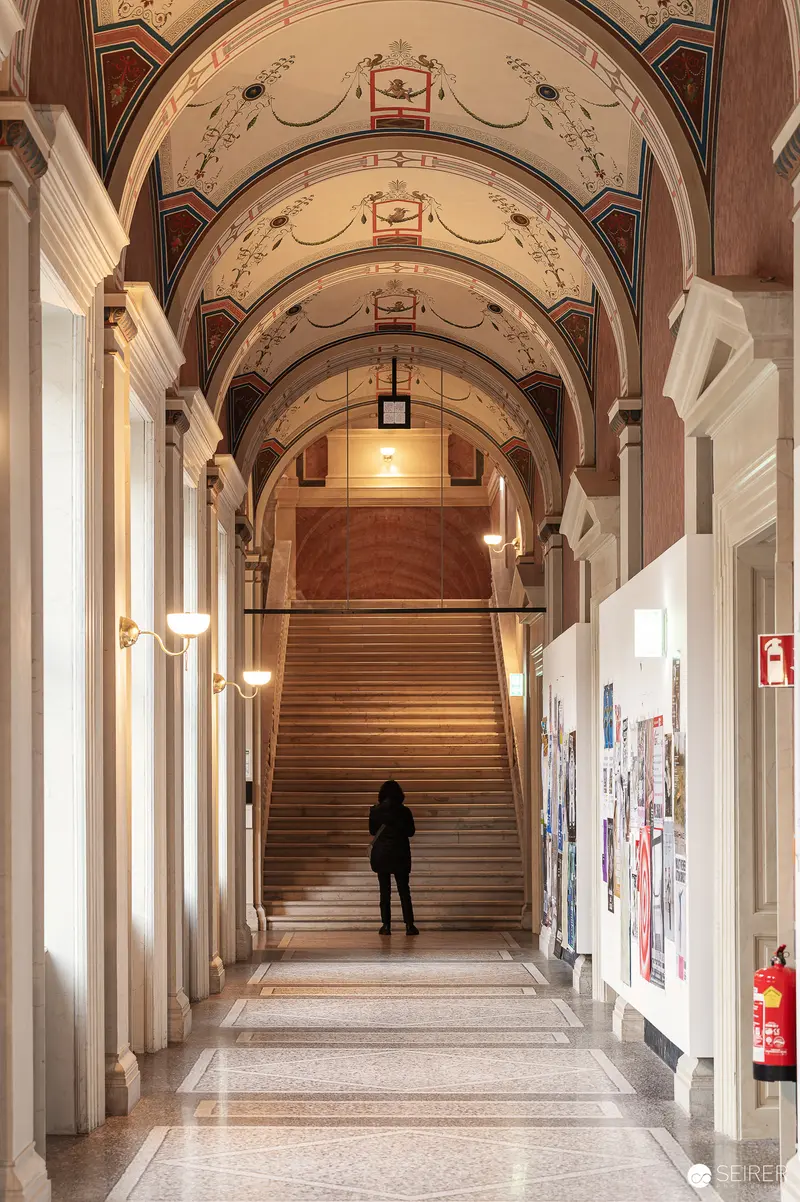 Historic Hallway at Akademie der bildenden Künste Vienna Exhibition