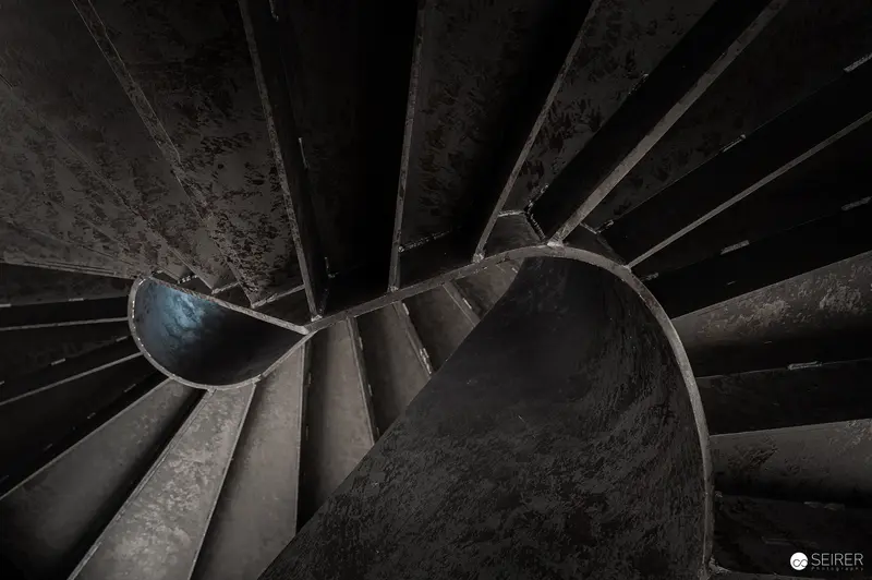 Spiral Staircase Interior at Akademie der bildenden Künste Exhibition
