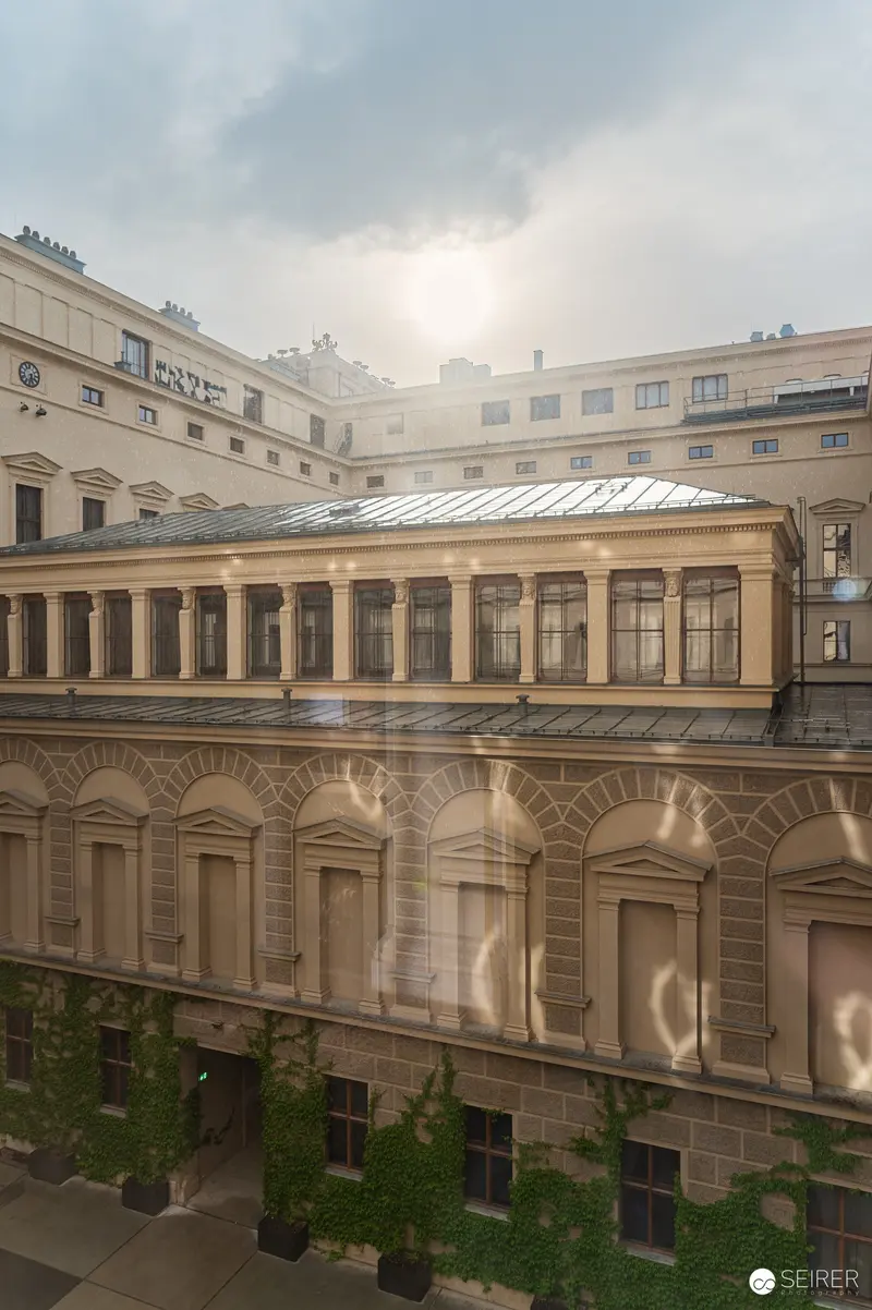 Architectural View of Academy of Fine Arts in Vienna during History Exhibition