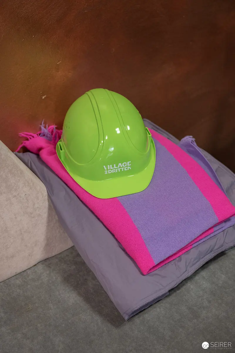 Safety Equipment and Promotional Materials for Construction Site Press Tour