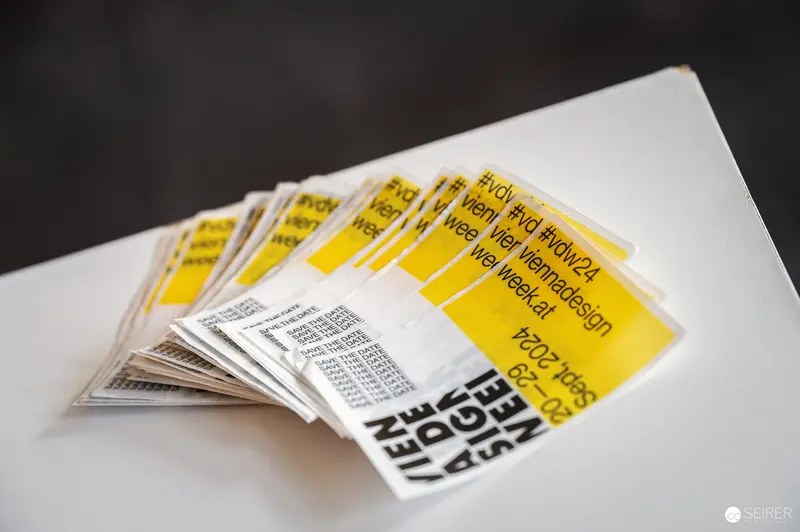 Yellow Press Information Packets for Media at Construction Site Event
