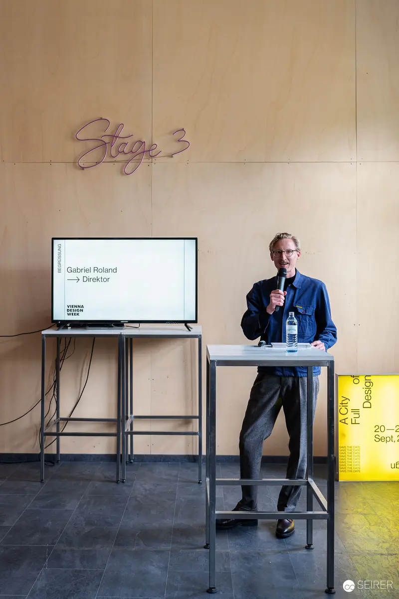 Gabriel Roland, Area Director, Presents at Vienna Design Week Press Preview