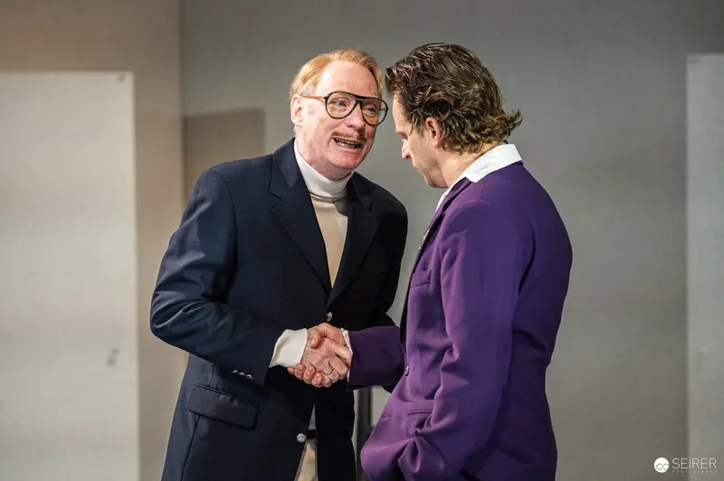 Actors Rehearsing "Trilogie der Sommerfrische" at Theater in der Josefstadt Vienna