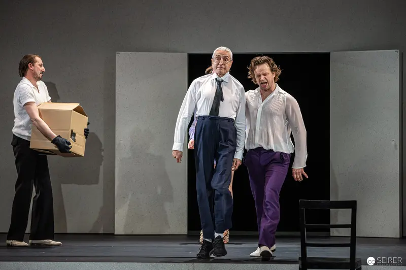 Rehearsal of "Trilogie der Sommerfrische" at Theater in der Josefstadt, Vienna