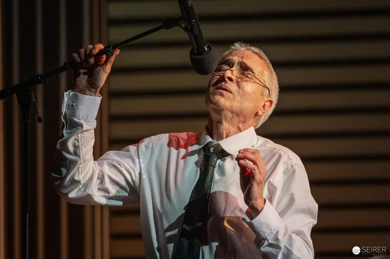 Actor in Rehearsal of "Trilogie der Sommerfrische" at Theater in der Josefstadt, Vienna