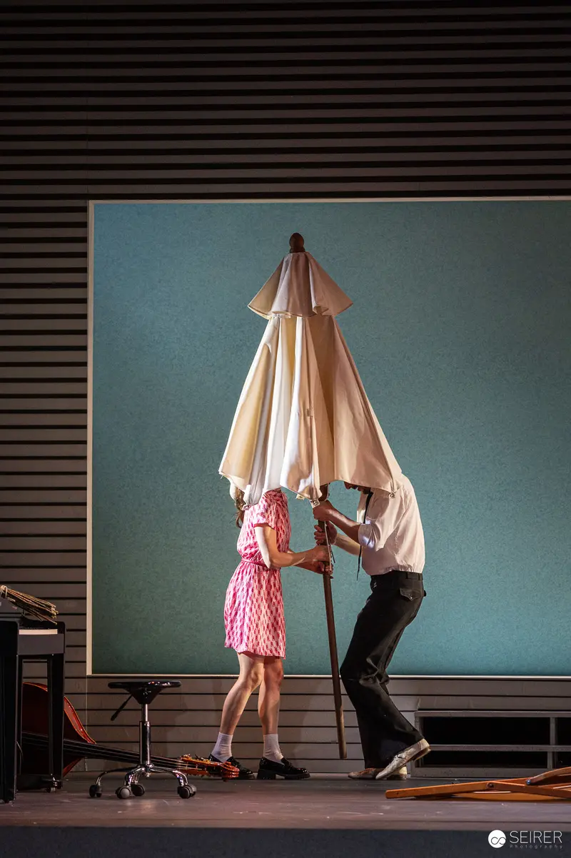 Rehearsal for "Trilogie der Sommerfrische" at Theater in der Josefstadt, Vienna