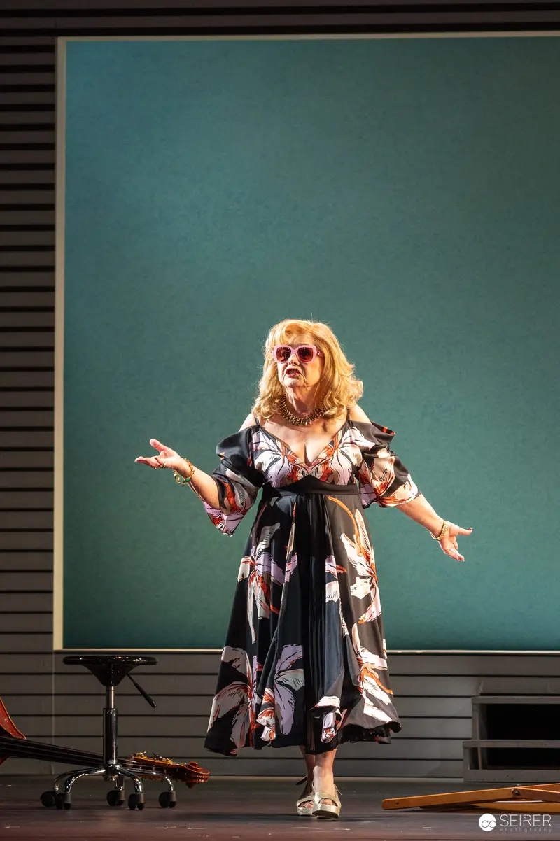 Actress Performs in "Trilogie der Sommerfrische" at Theater in der Josefstadt, Vienna