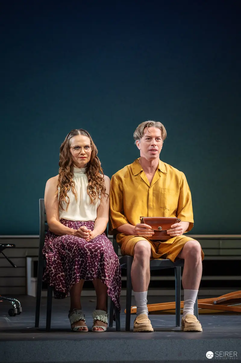 Rehearsal of Trilogie der Sommerfrische at Theater in der Josefstadt, Vienna